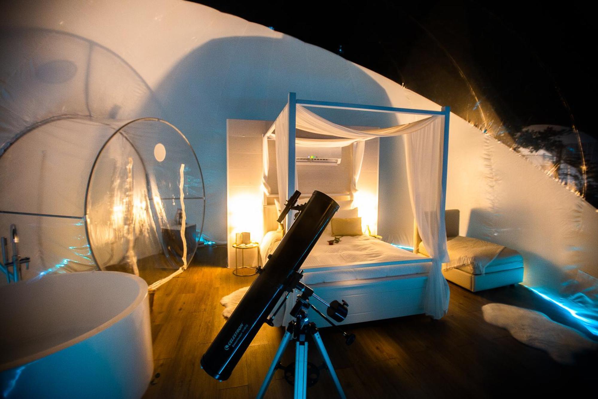 Burbujas Astronomicas Albarari Sanxenxo Hotel Kültér fotó